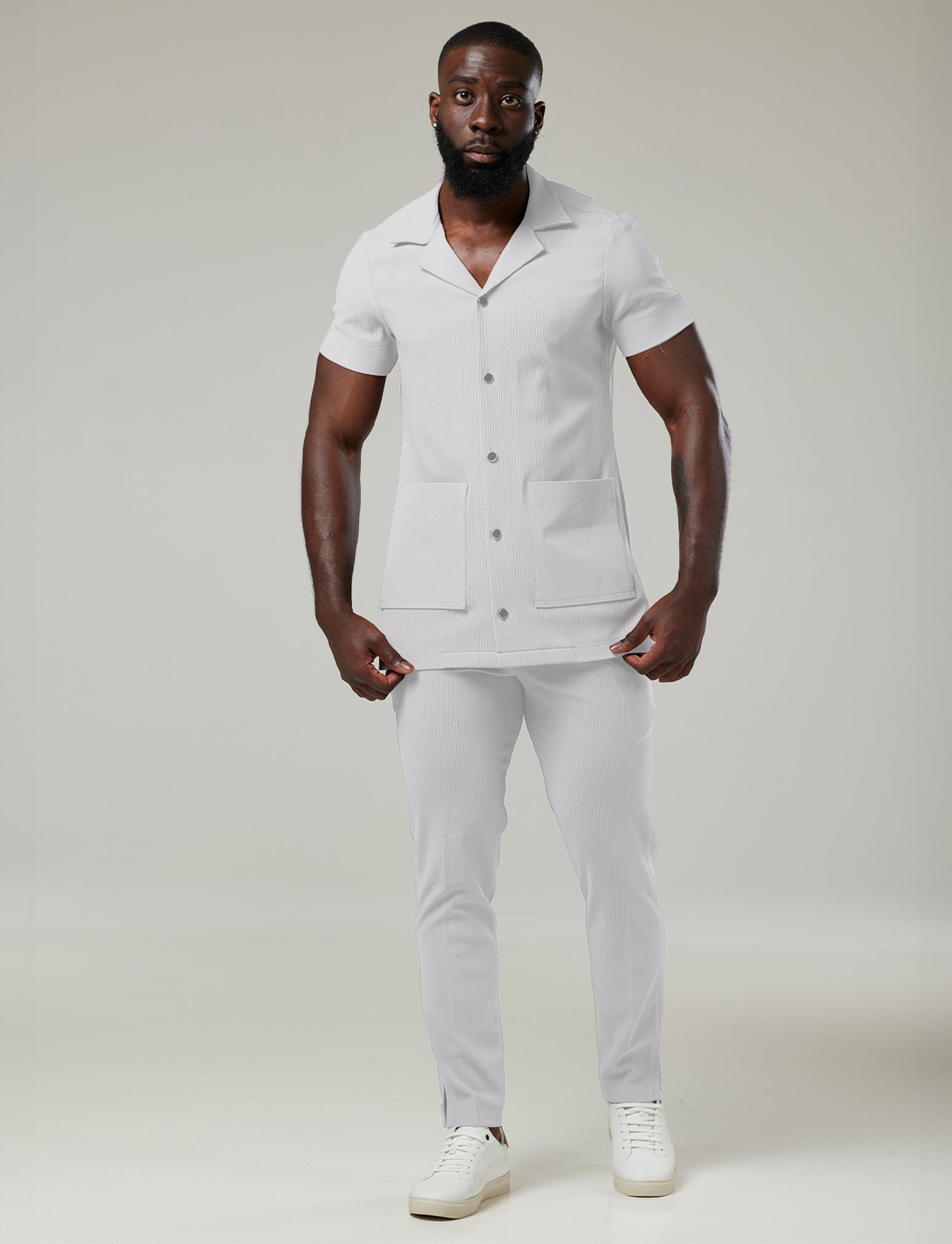 Casual Buttoned Trousers