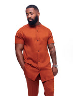 Mandarin Collar Trouser