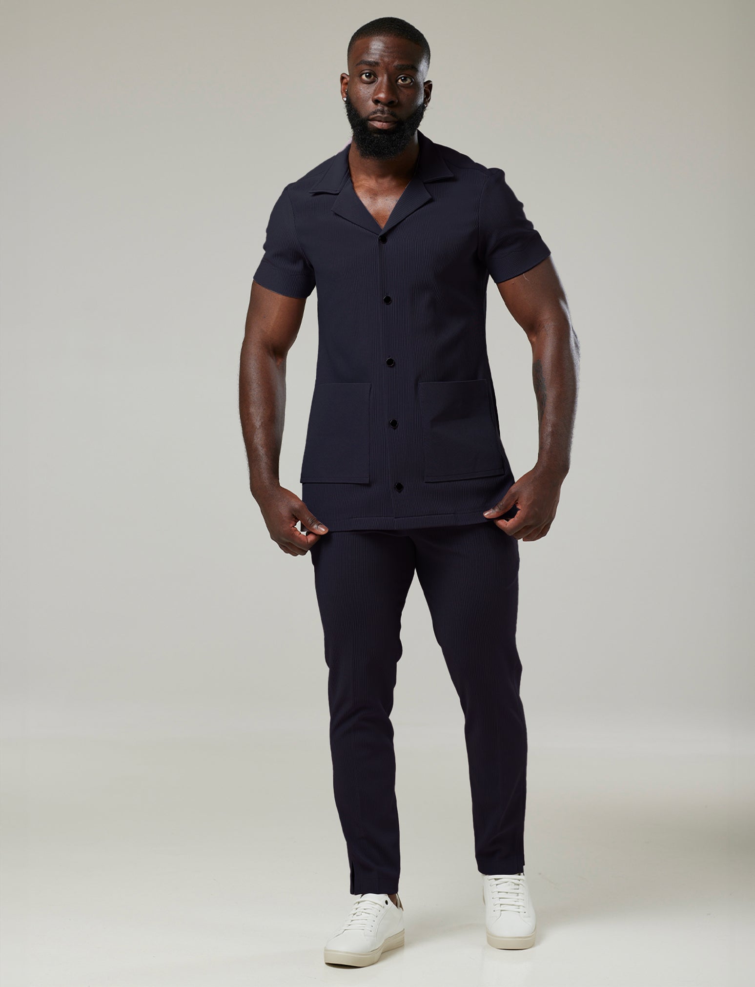 Casual Buttoned Trousers