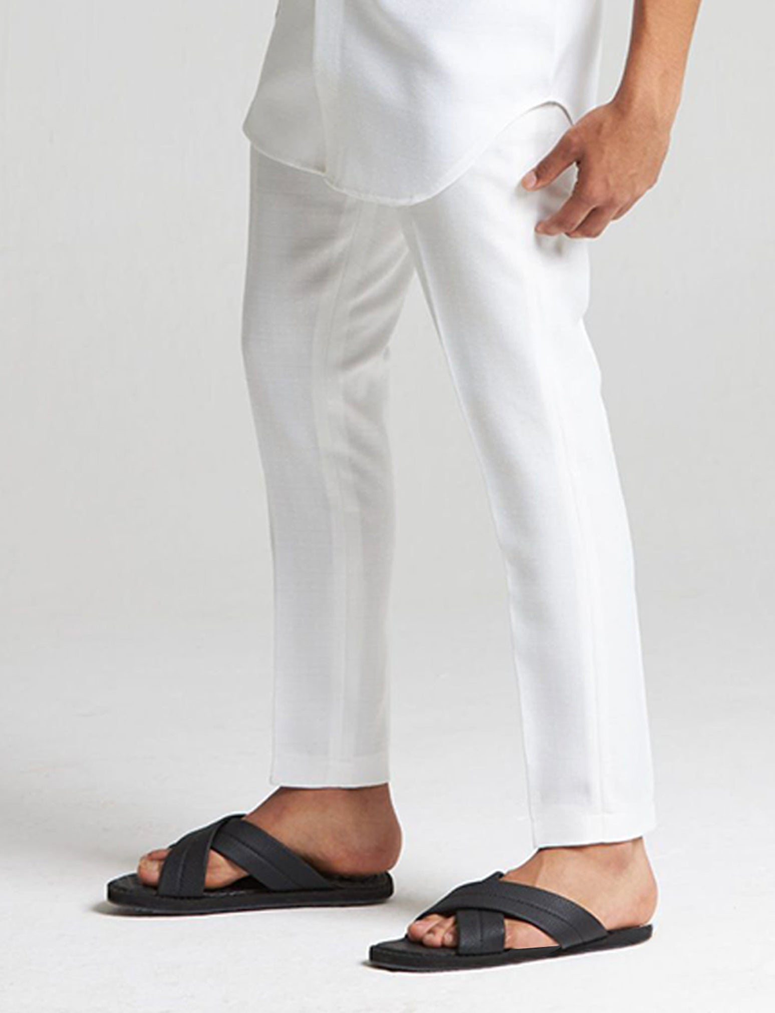 Concealed Placket Kaftan Trousers