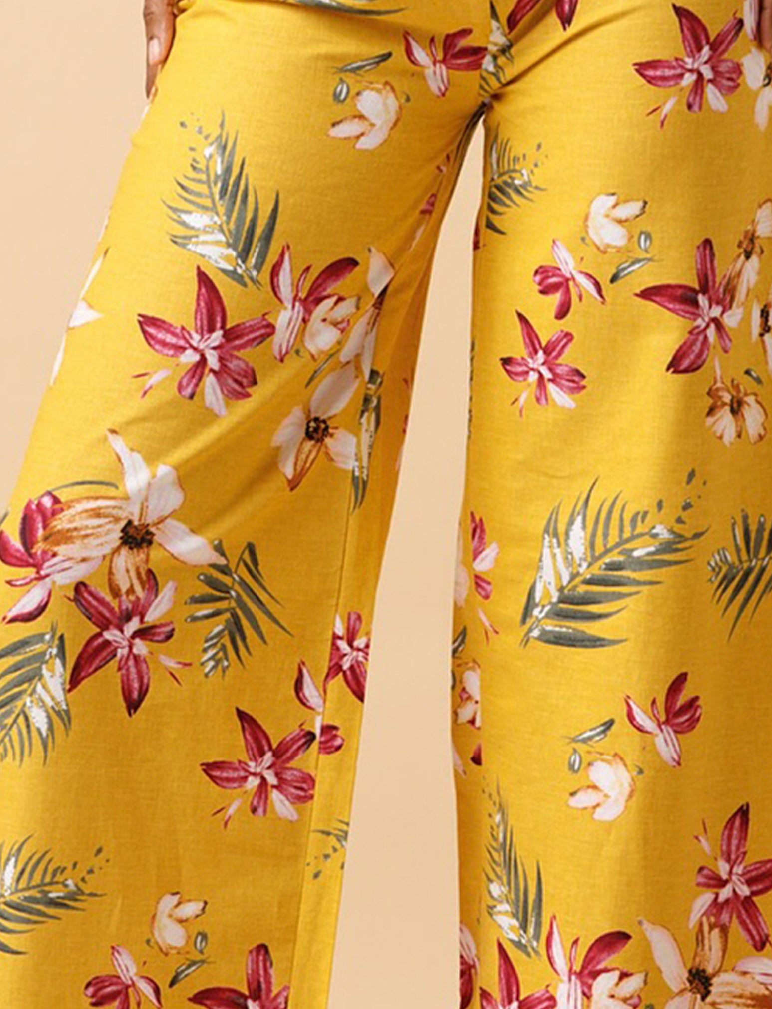 Luxe Tropisun Floral Print Trouser